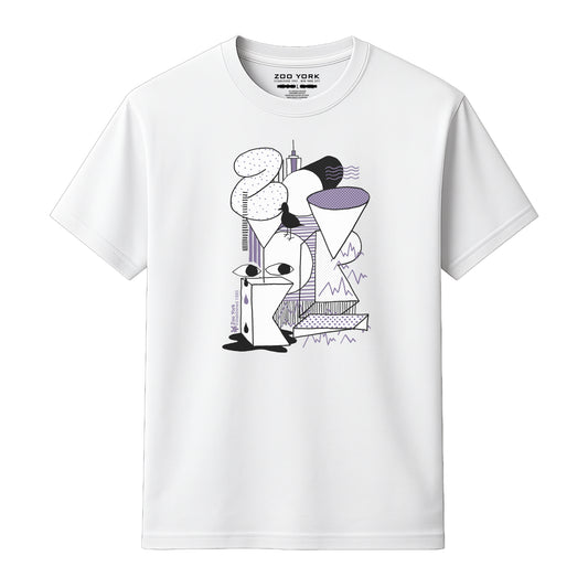 ZOO YORK NY STACK T-SHIRT WHITE
