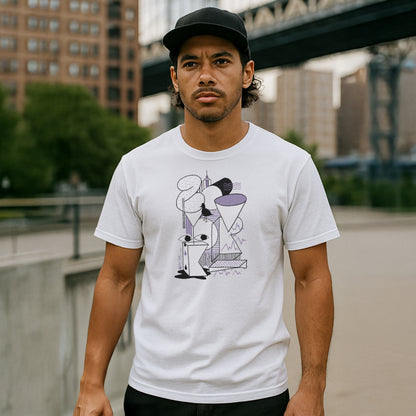 ZOO YORK NY STACK T-SHIRT WHITE
