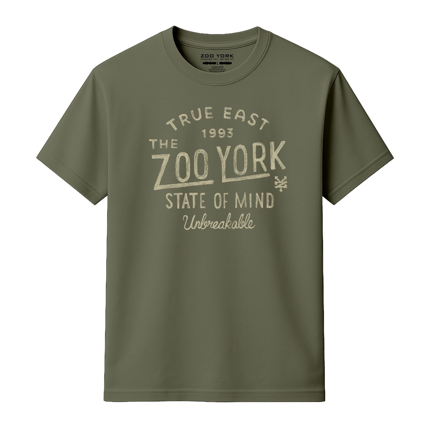 ZOO YORK STATE OF MIND T-SHIRT CLASSIC OLIVE
