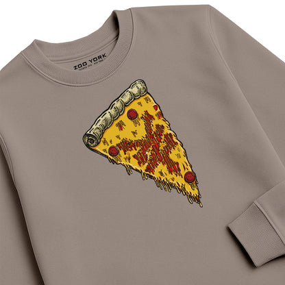Zoo York New York Pizza Crew Sweat Stone - detail