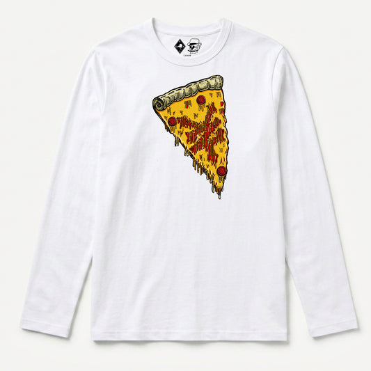 Zoo York New York Pizza Long Sleeve T-Shirt White - front