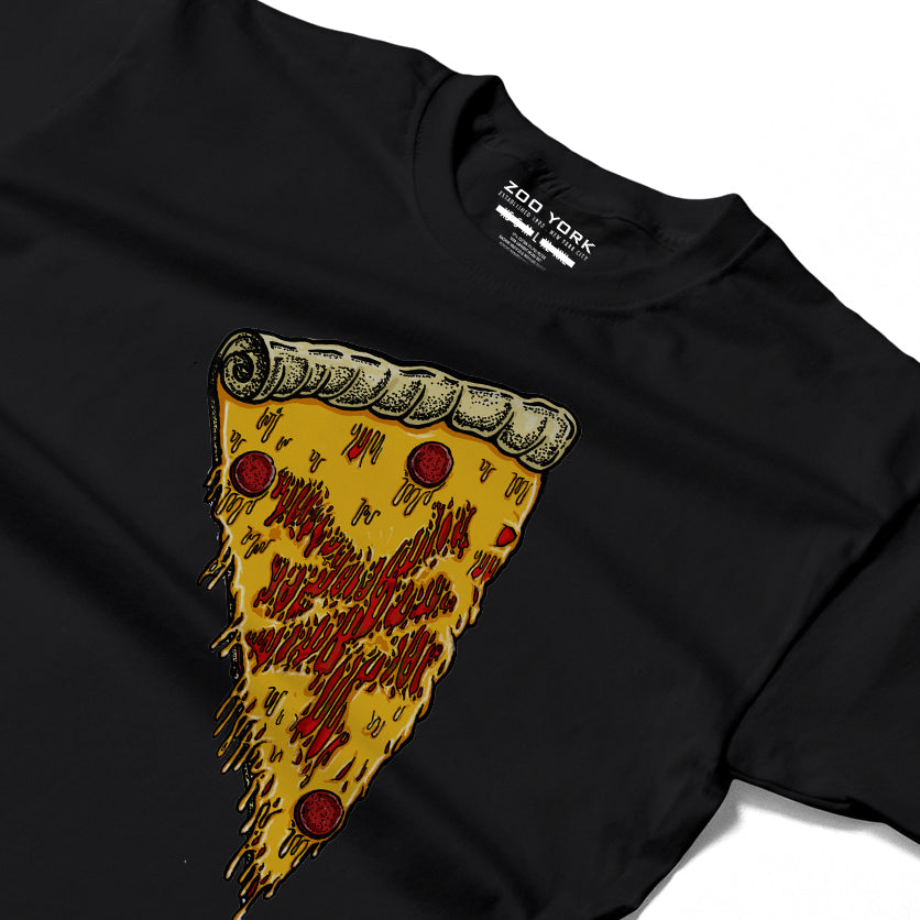 ZOO YORK NEW YORK PIZZA T-SHIRT BLACK