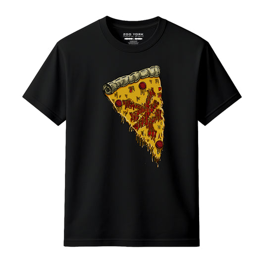 ZOO YORK NEW YORK PIZZA T-SHIRT BLACK