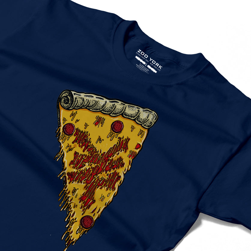 Zoo York New York Pizza T-Shirt Navy Blue - detail