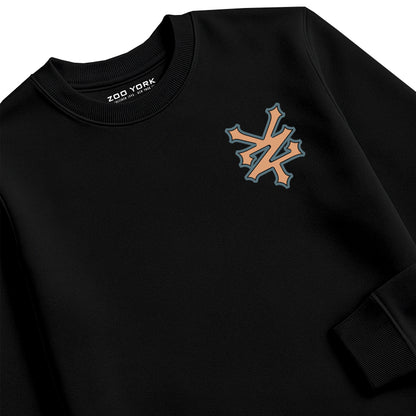 ZOO YORK UNBREKABALE ARCH CREW SWEAT BLACK