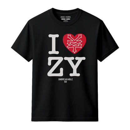 ZOO YORK I LOVE ZY T-SHIRT BLACK