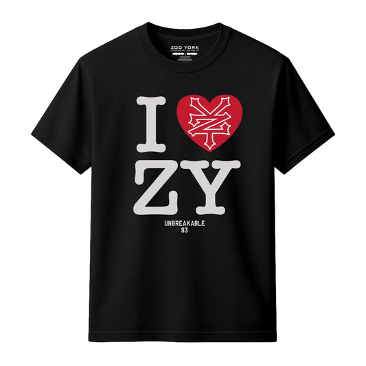 ZOO YORK I LOVE ZY T-SHIRT BLACK