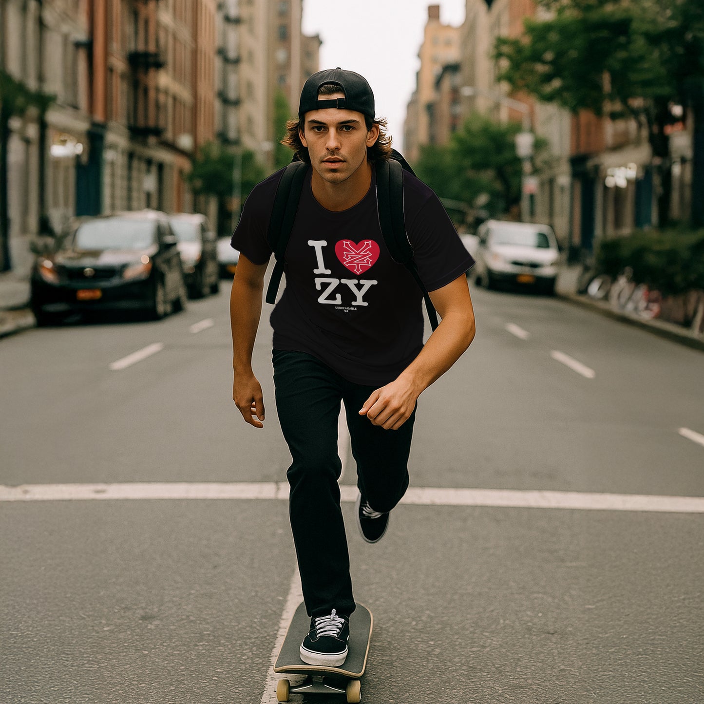 ZOO YORK I LOVE ZY T-SHIRT BLACK