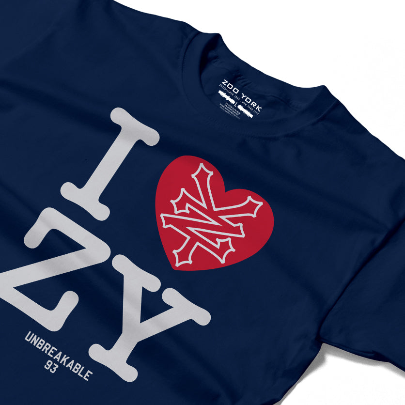 ZOO YORK I LOVE ZY T-SHIRT NAVY BLUE