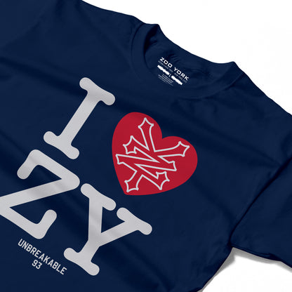 ZOO YORK I LOVE ZY T-SHIRT NAVY BLUE