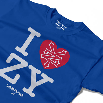 ZOO YORK I LOVE ZY T-SHIRT ROYAL BLUE