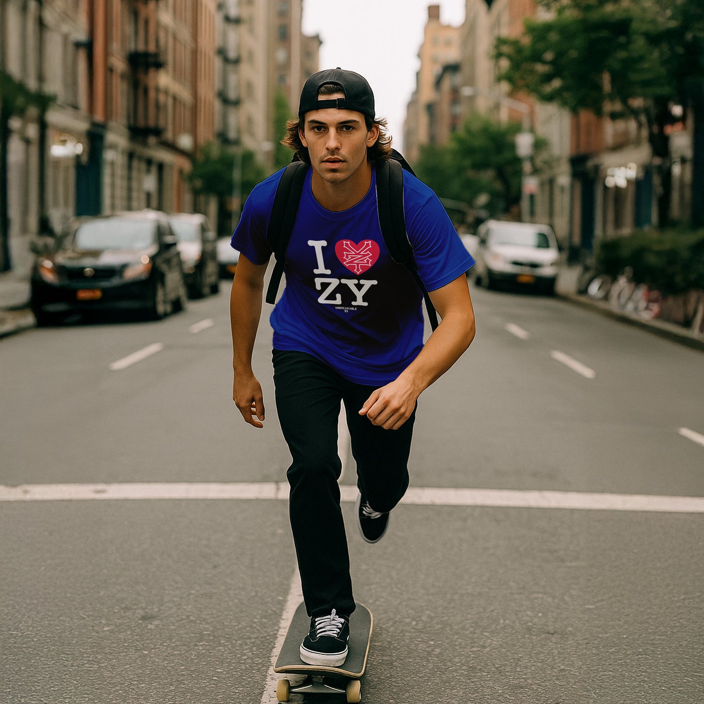 ZOO YORK I LOVE ZY T-SHIRT ROYAL BLUE