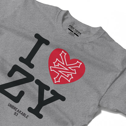ZOO YORK I LOVE ZY T-SHIRT HEATHER GREY