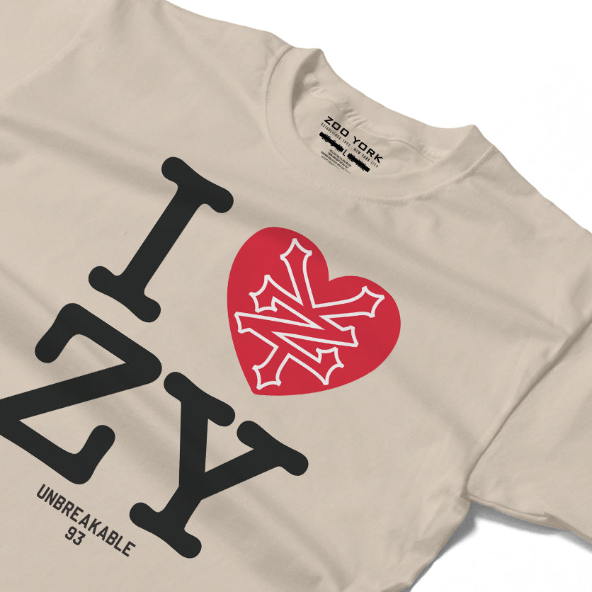 ZOO YORK I LOVE ZY T-SHIRT NATURAL