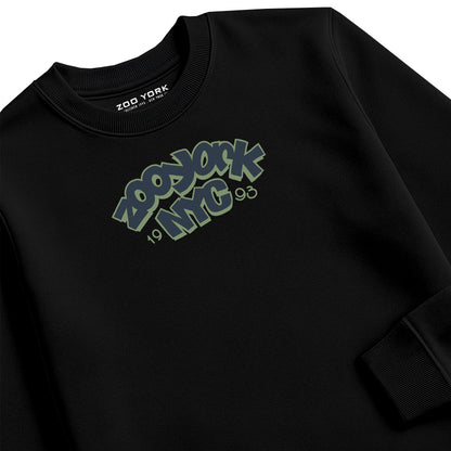ZOO YORK THROW UP CREW SWEAT BLACK