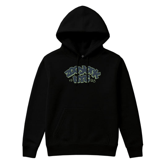 ZOO YORK THROW UP HOODIE BLACK