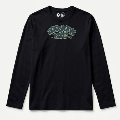 Zoo York Throw Up Long Sleeve T-Shirt Black - front