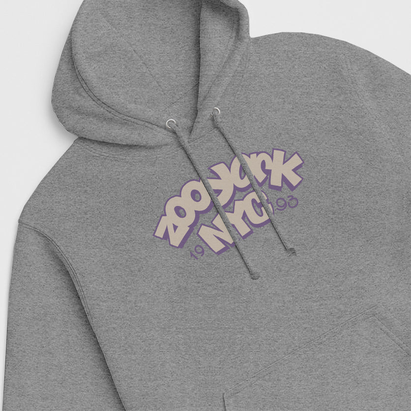Zoo York Throw Up Hoodie Sport Grey - detail