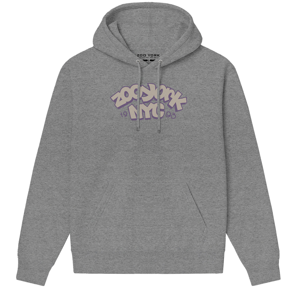 Zoo York Throw Up Hoodie Sport Grey - front