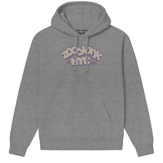 Zoo York Throw Up Hoodie Sport Grey - front