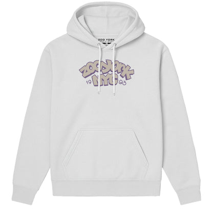 Zoo York Throw Up Hoodie White - front