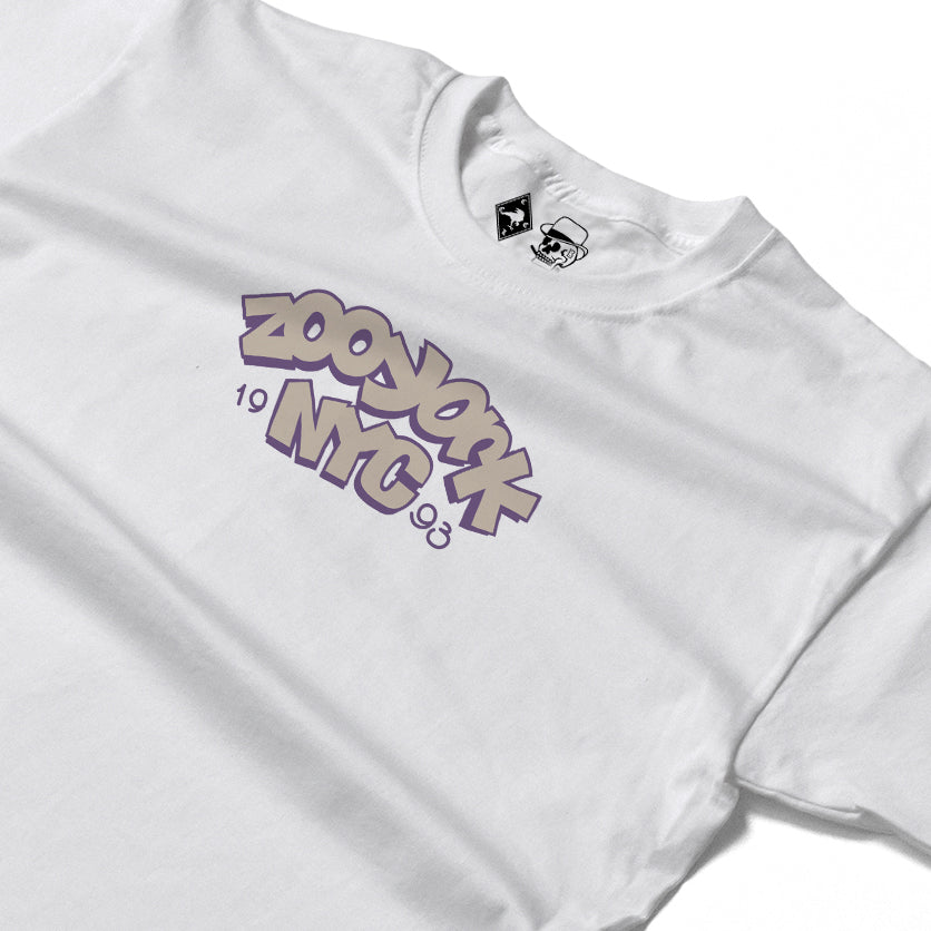 Zoo York Throw Up Long Sleeve T-Shirt White - detail
