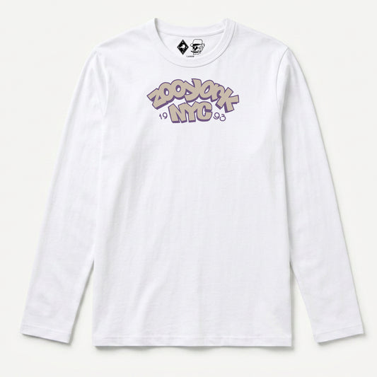 Zoo York Throw Up Long Sleeve T-Shirt White - front
