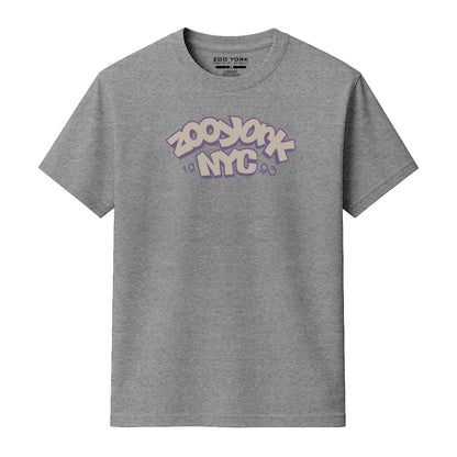 Zoo York Throw Up T-Shirt Heather Grey - front