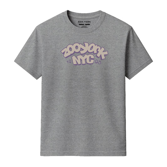 Zoo York Throw Up T-Shirt Heather Grey - front