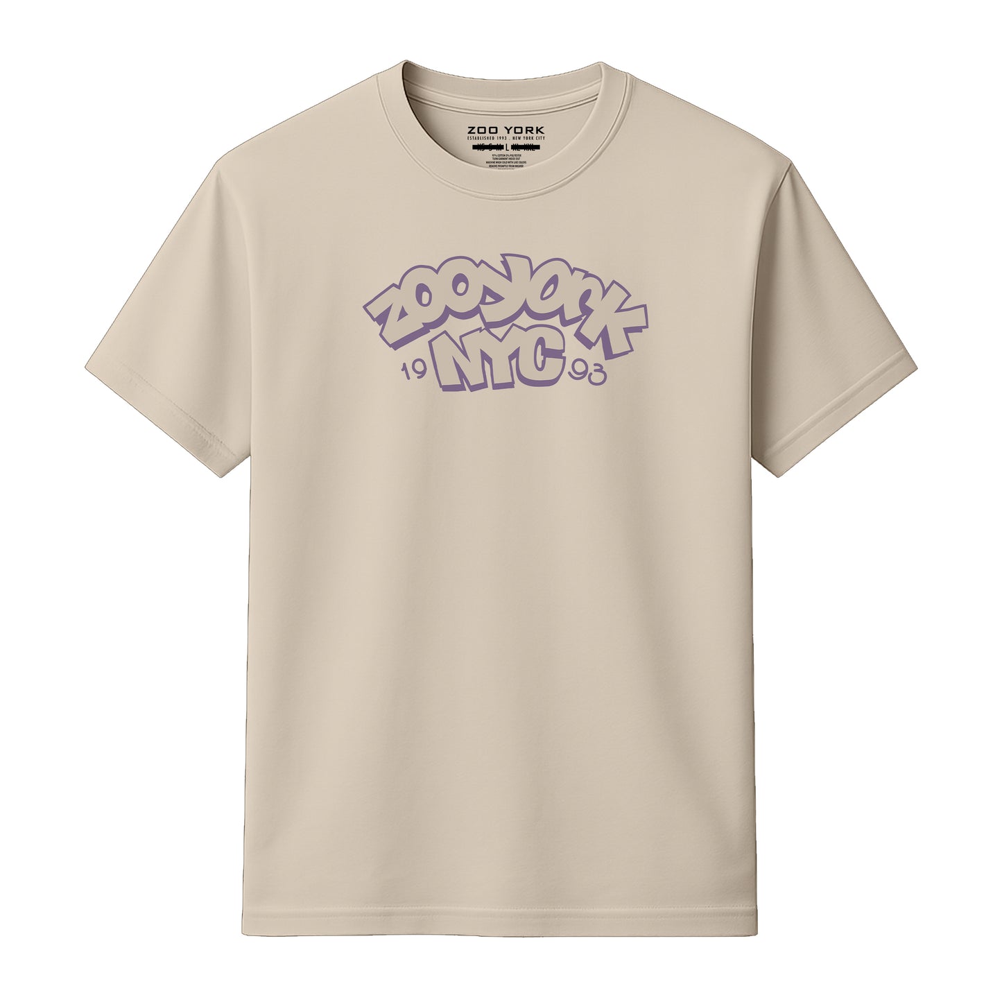 ZOO YORK THROW UP T-SHIRT NATURAL