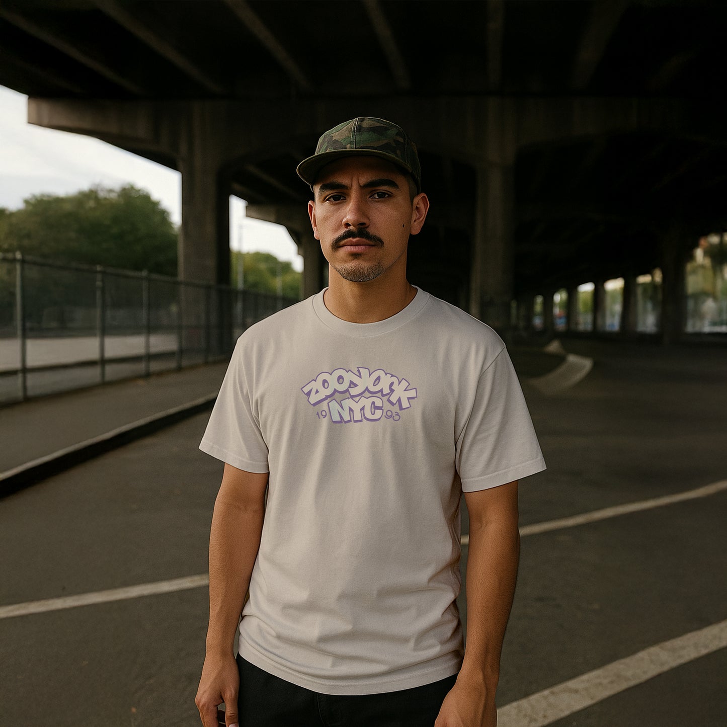 ZOO YORK THROW UP T-SHIRT NATURAL