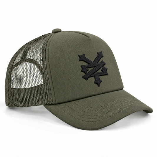 ZOO YORK CRACKERJACK CLASSIC FOAM TRUCKER Olive Green
