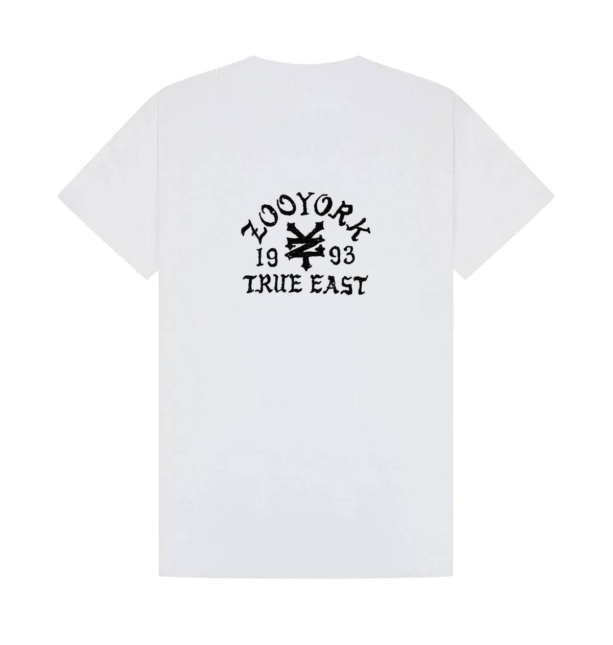 White Printed T-shirt Back