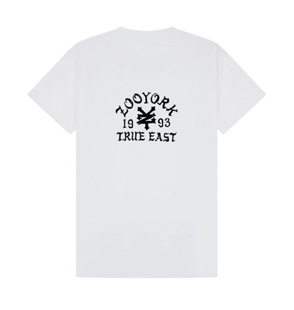 White Printed T-shirt Back
