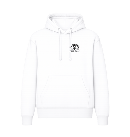 White Printed Hoody Front