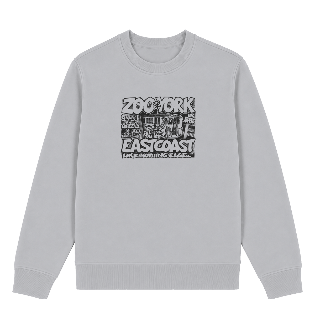 Sport Grey Printed Sweater Front