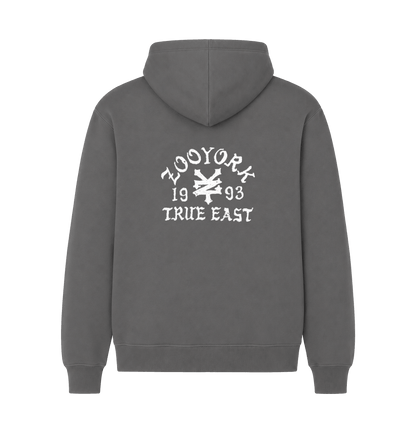 Charcoal Printed Hoody Back
