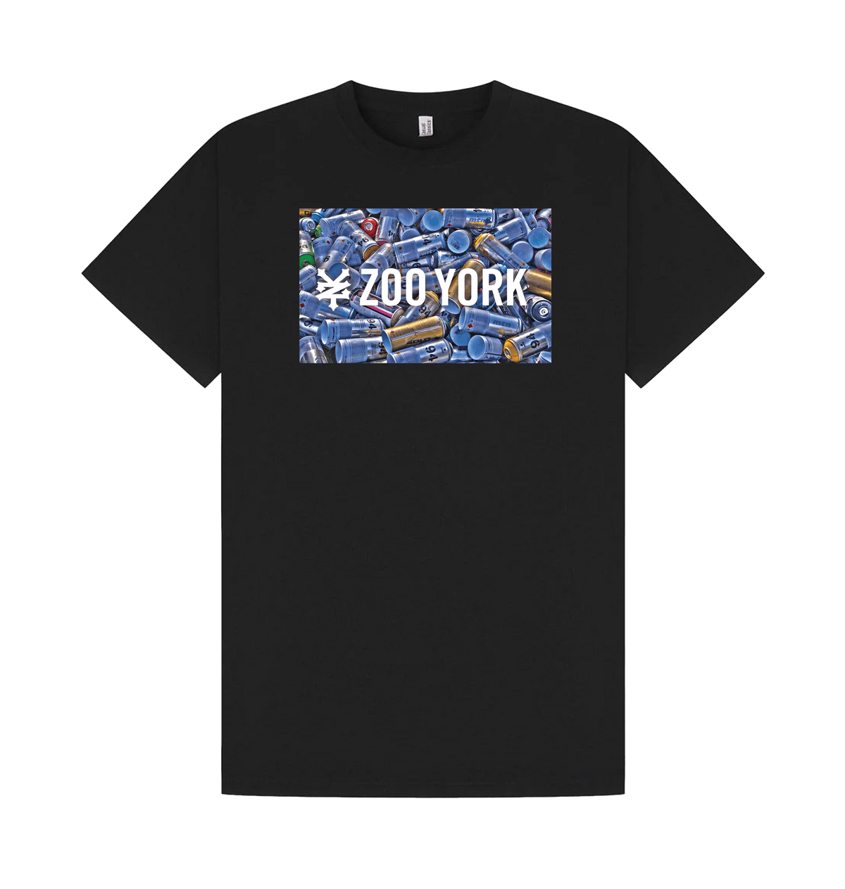 Black Printed T-shirt Front