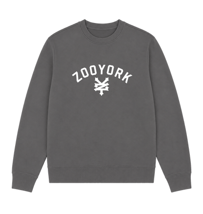 Charcoal Printed Sweater Front