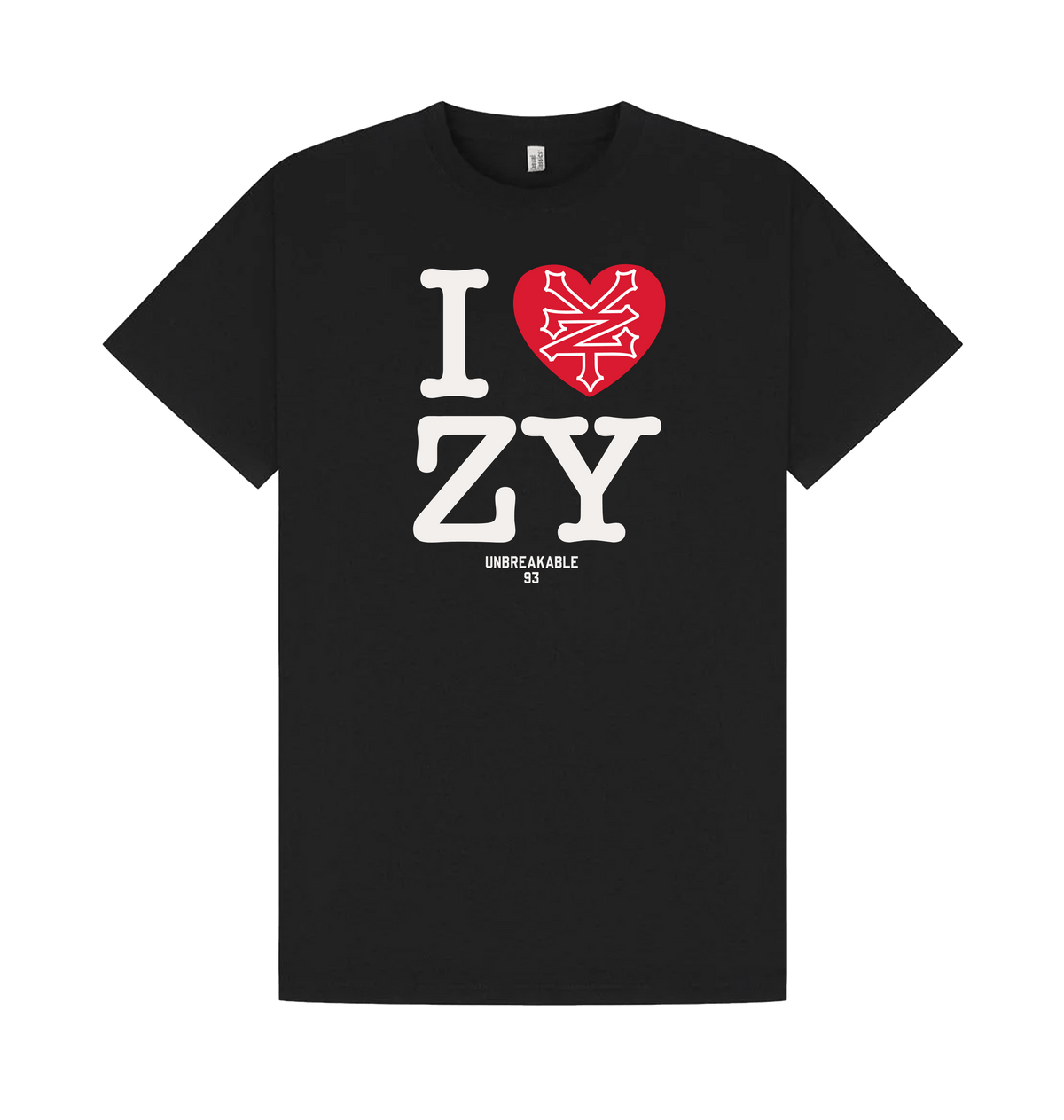 Black Printed T-shirt Front