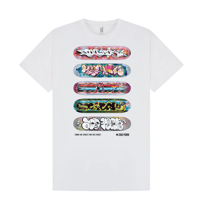 White Printed T-shirt Front