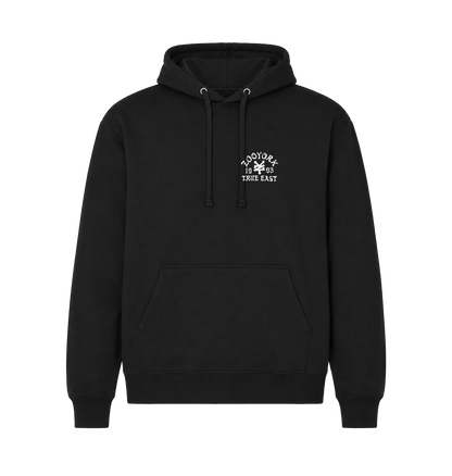 Black Printed Hoody Front