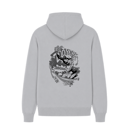 Sport Grey Printed Hoody Back