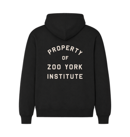 Black Printed Hoody Back