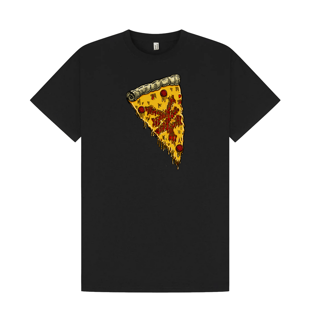 Black Printed T-shirt Front