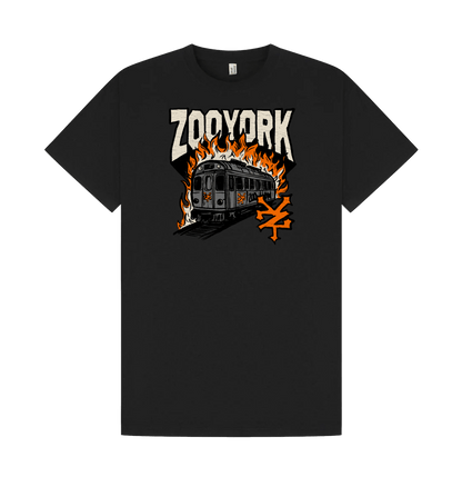 Black Printed T-shirt Front