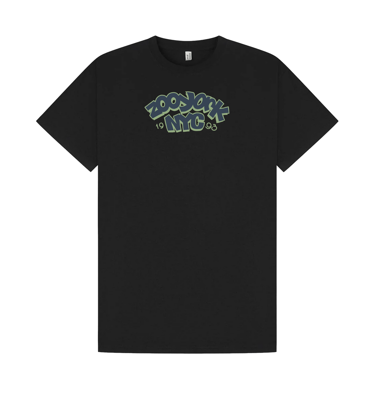 Black Printed T-shirt Front