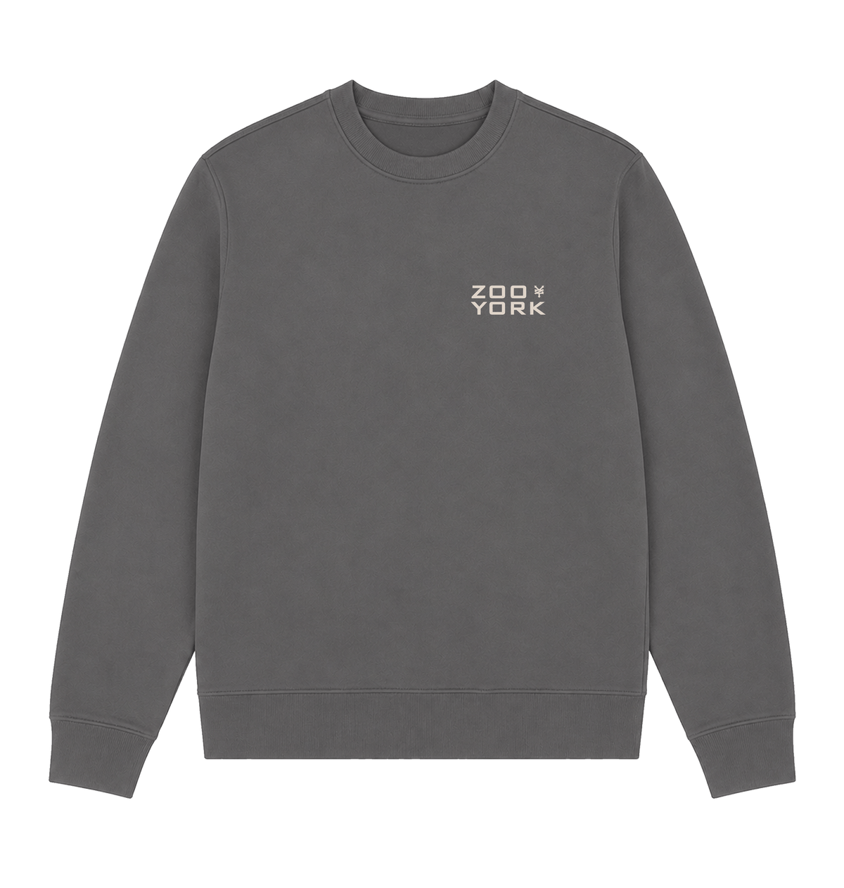 Charcoal Printed Sweater Front