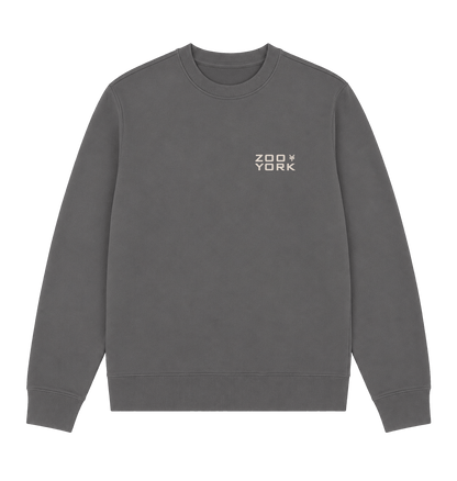 Charcoal Printed Sweater Front