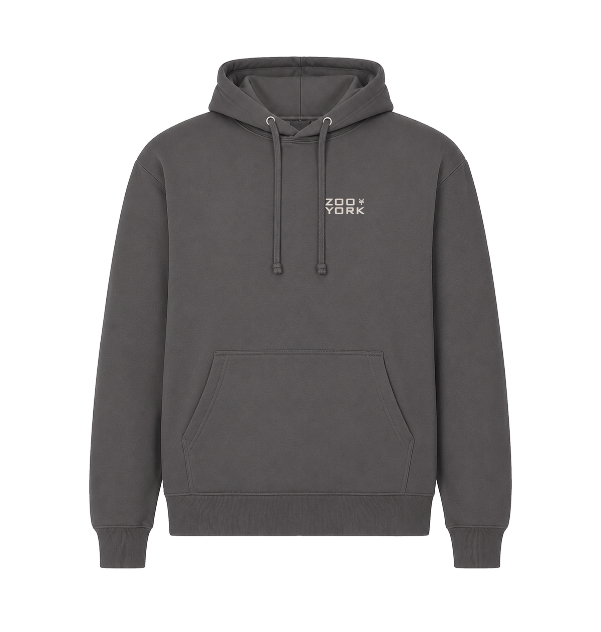 Charcoal Printed Hoody Front